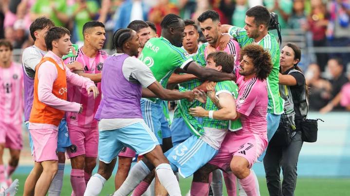 Clash on, off the pitch overshadows Sounders win over Inter Miami