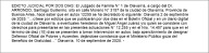 Edicto: citación de eventuales herederos