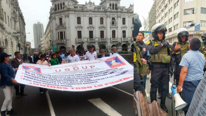 Docentes universitarios anuncian paro nacional de 48 horas