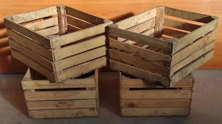 Si encuentras un cajón de verdulería, guardalo: mirá la hermosa mesita que podés crear para tu pieza