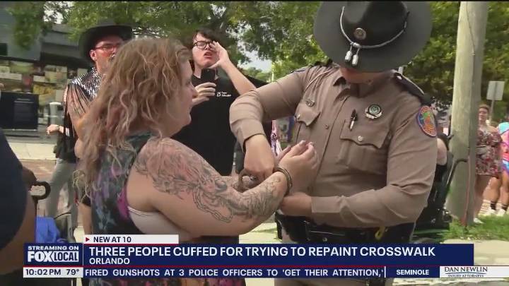 More arrests made outside Pulse over crosswalk battle