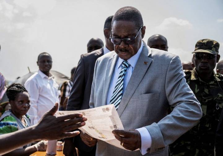 Ex-President Mutharika leads Malawi presidential race with 66% of votes