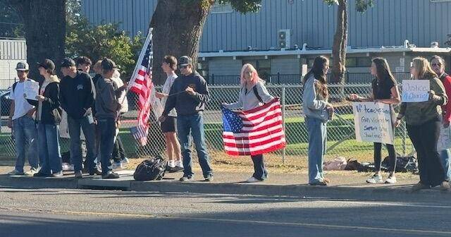 Thurston High students walkout in response to teacher's post on Charlie Kirk