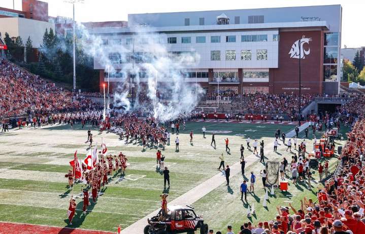 Flatstick Pub buys Washington State University ‘helmet’ car