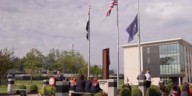 Dozens climb the stairs at Plaster Stadium in Springfield to honor 9/11 victims