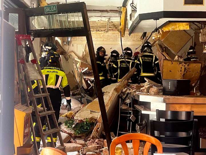 Una explosión en un bar de Madrid causa 25 heridos, tres de ellos de gravedad