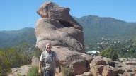 Un moái en las proximidades del Cerro Uritorco./ Por Antonio Las Heras