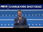 Charlie Kirk shot dead at Utah college event