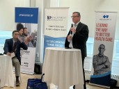 Velis, Finn provide legislative updates at breakfast