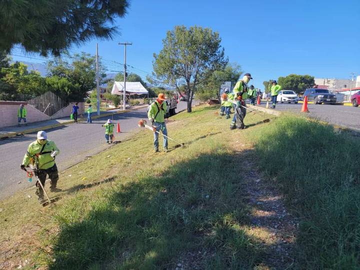 Programa Aquí Andamos embellece Saltillo con limpieza de bulevares