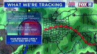 Scattered rain showers, downpours, storms begin