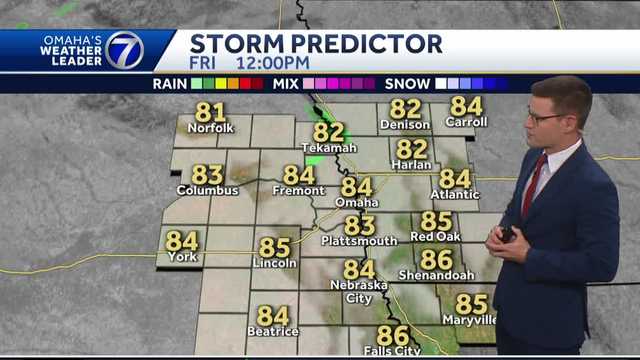 Heating up, mainly dry Friday in Omaha area