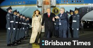 Donald Trump UK visit: US president arrives to pomp and guerilla protests