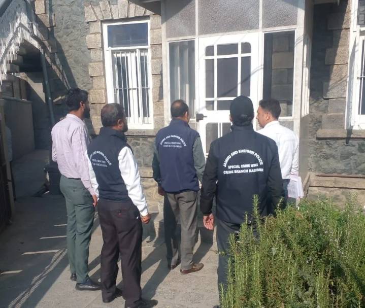 CBK carries out house searches at multiple locations in Central Kashmir’s Srinagar, Budgam