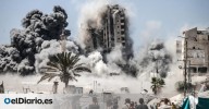 El momento en el que Israel destruye un edificio de gran altura en Ciudad de Gaza