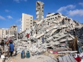 Israel destruye otro gran edificio de viviendas en Ciudad de Gaza