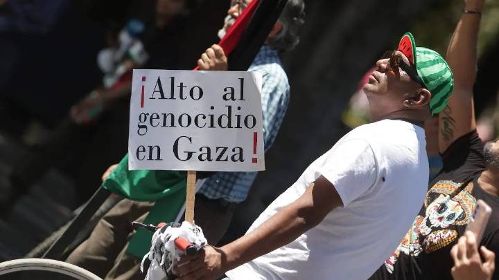 ¡Los niños de Gaza no son una amenaza!, se escucha desde Puebla