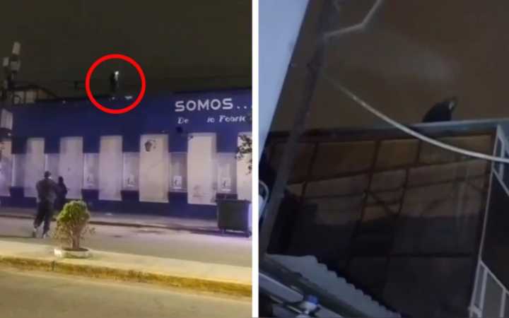 Trujillo: presunto delincuente cae de siete metros al intentar huir por techos de centro comercial