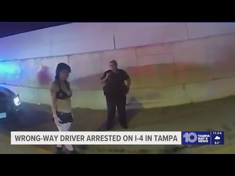 Accused wrong-way driver claims she 'wasn't driving' during DUI arrest on I