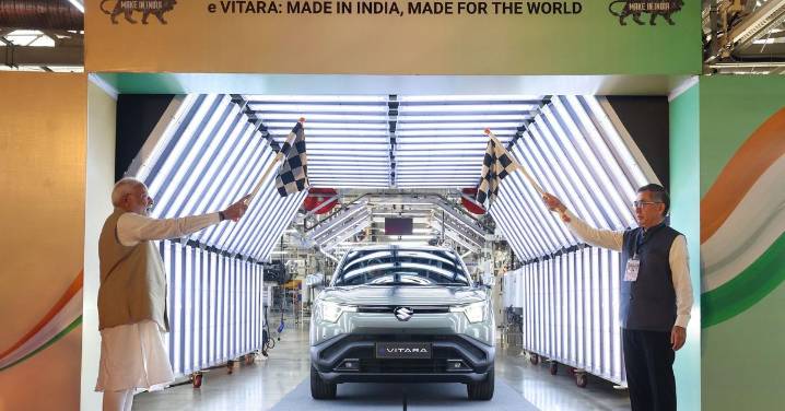 Suzuki comienza a fabricar para todo el mundo el Vitara eléctrico en Gujarat