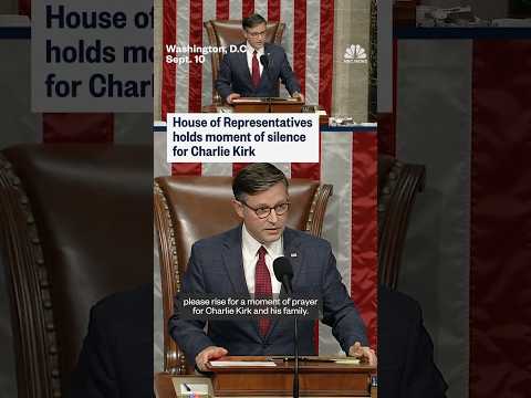 House of Representatives holds moment of silence for Charlie Kirk