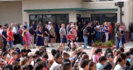 Community members gather to pay homage to the lives lost in 911