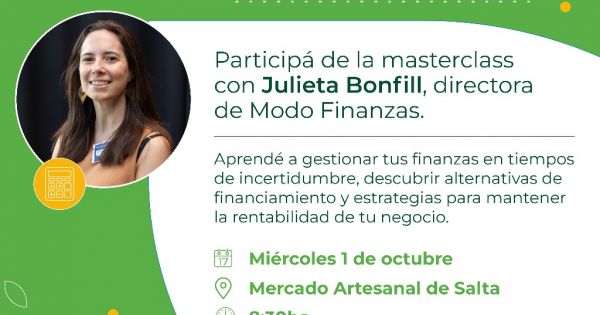 CCU Argentina lanza una nueva masterclass gratuita para emprendedores en Salta