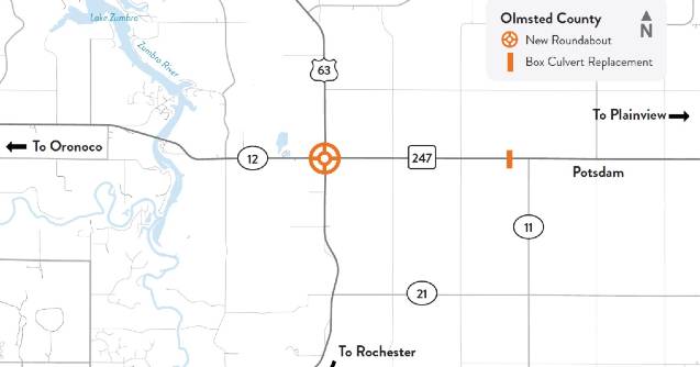 Highway 63 roundabout project: MnDOT meeting set for Sept. 23