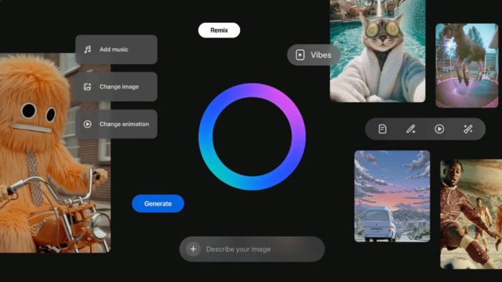 Meta AI app rolls out Instagram Reels-style ‘Vibes’ feed for AI