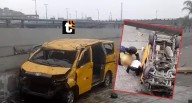 Terror en el Centro de Lima: Camioneta con familia entera cae del puente Ricardo Palma