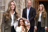 Kate Middleton debuts blond hair in joint appearance with Prince William
