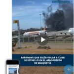 Jet privado se estrella en aeropuerto de Venezuela