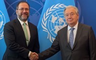(VIDEO) Canciller venezolano y Guterres dialogan sobre amenaza militar estadounidense en el Caribe