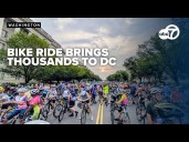 The annual DC Bike ride brought 10,000 bikers to ride around the city and celebrate at the Capitol
