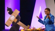 L.A. Mayor’s Podium Stolen During News Conference Touting Drop In Crime‬