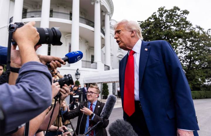Trump evita confirmar si recibió carta de Maduro y dice «veremos qué pasa con Venezuela»