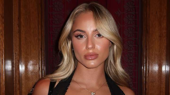 'World's most beautiful footballer' smoulders in plunging black dress as fans gasp 'my jaw dropped'