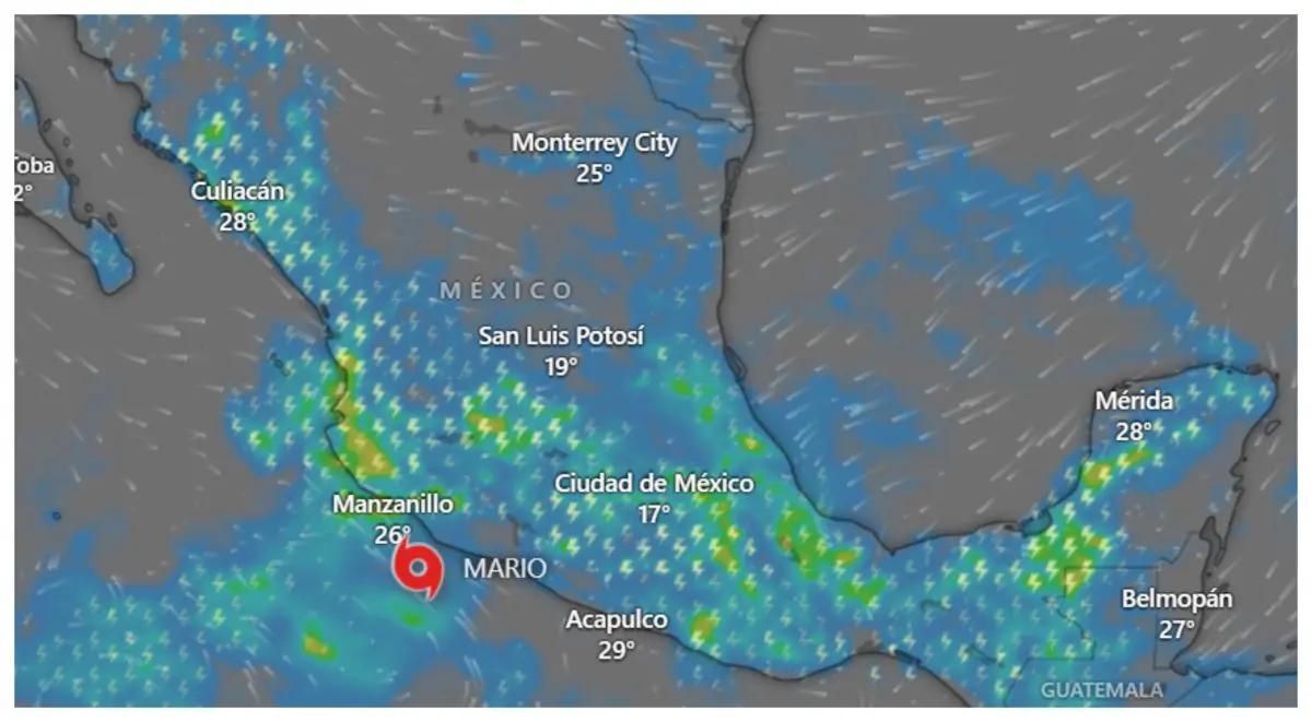 Activan alerta verde y azul en Jalisco por Tormenta Tropical Mario