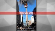 Facebook video of CN Tower on fire should have AI-generated content label, experts say