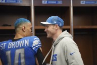 Lions' Amon-Ra St. Brown on Ben Johnson's return to Detroit: 'We all booing him'