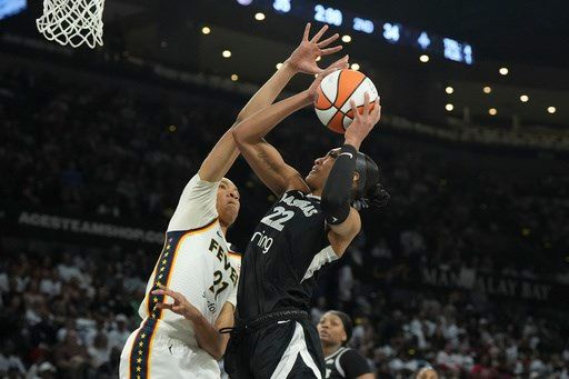 Kelsey Mitchell scores 34 points, leads Fever to Game 1 upset win over Aces, 89