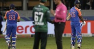 No handshakes between India and Pakistan players as political tension spills onto cricket field