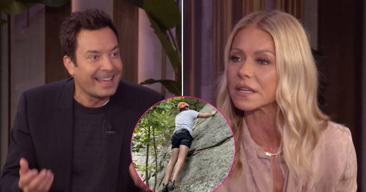 Kelly Ripa Hilariously Mistakes Jimmy Fallon for His Daughter Winnie, 12, on 'Live': 'Look at Her Go!'