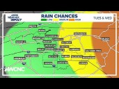 FORECAST: Still warm Tuesday with increased rain chances