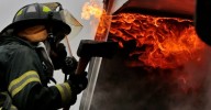 New Bedford firefighter hospitalized battling blaze at dry cleaners, sprinkler system limits damage