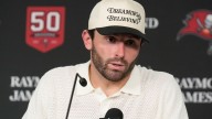 Baker Mayfield rallies Buccaneers again before falling short against Eagles