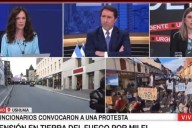 La reacción de Feinmann al enterarse en vivo que Milei tuvo que cancelar el acto por las por las protestas