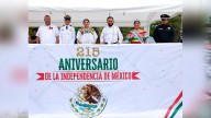 Preside Blanca Merari el desfile de Independencia en Puerto Morelos, muestra de fervor patrio