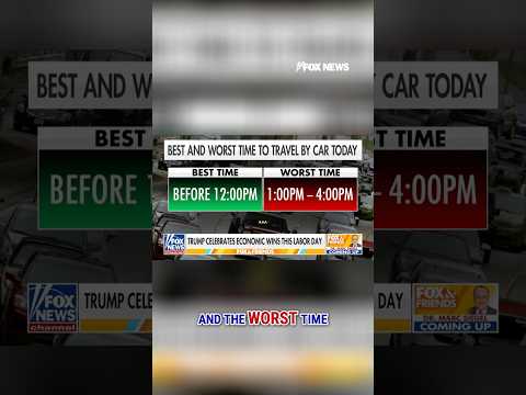 When is the best and worst time to hit the road for Labor Day? #news #fox #us #travel #laborday