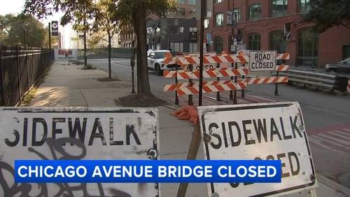 Chicago road closures: Chicago Avenue Bridge closes for reconstruction project
